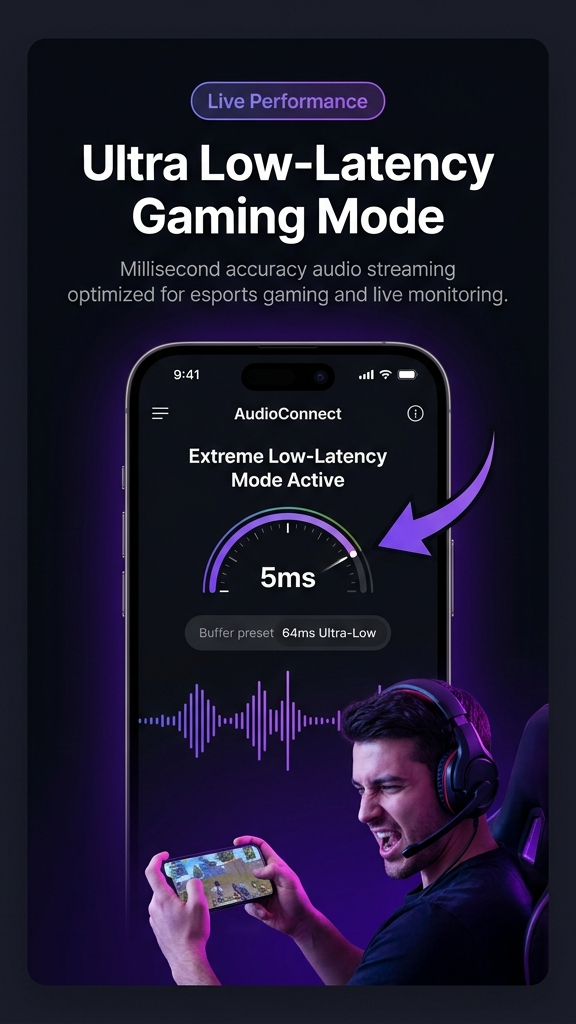 Ultra Low Latency Gaming Mode Screen